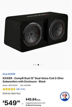 Kicker subwoofer