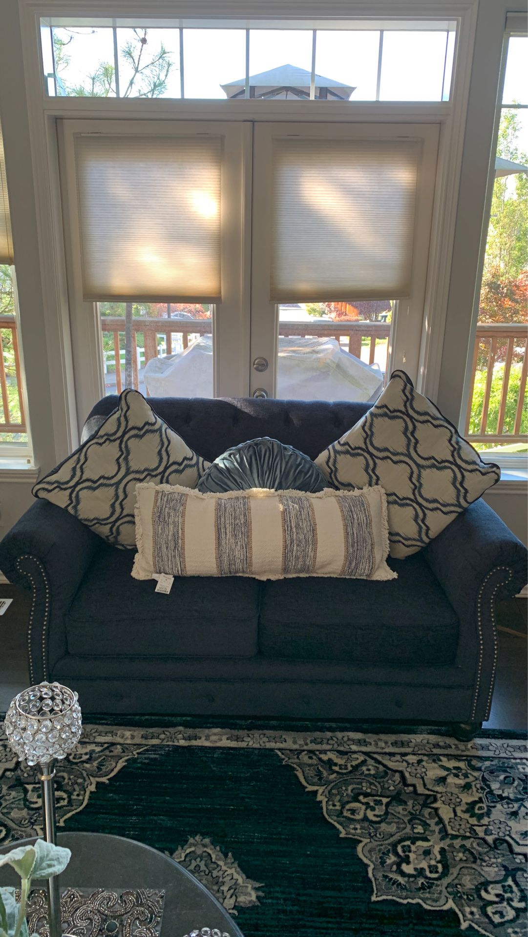 Loveseat and sofa