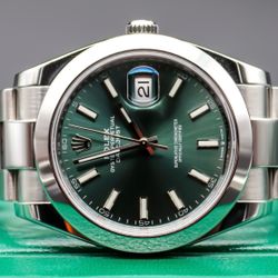 Rolex DJ 41MM. Mint Green. 2024! 126300
