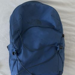 Blue North Face backpack