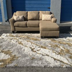 Beige sectional sofa(free delivery)