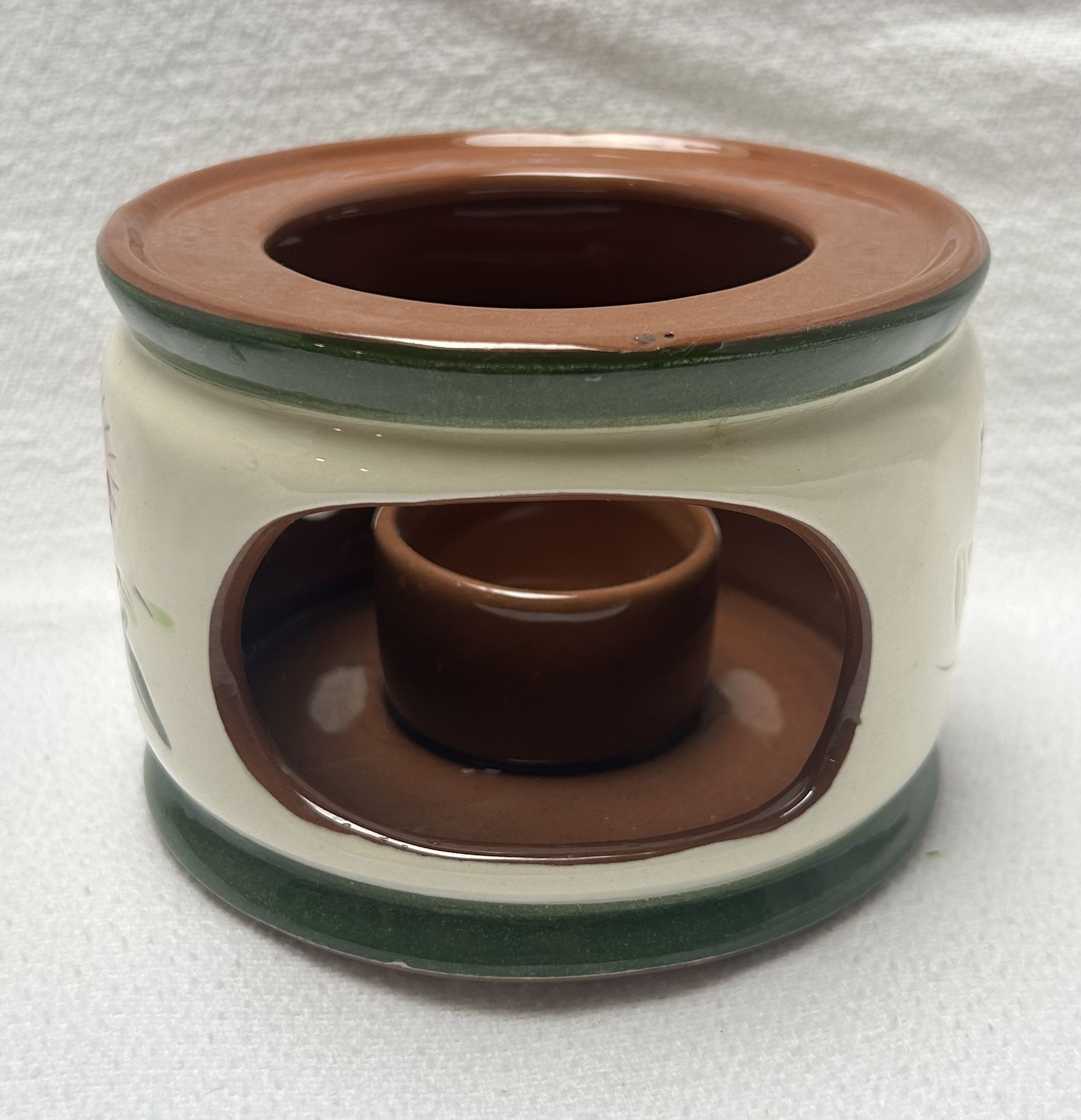 Stangl Pottery 1950’s Candle Warmer Stand Magnolia Pattern Vtg Mid Century Modern