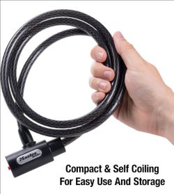 MASTER CABLE LOCK (NEW) 5ft Long 12mm THICK