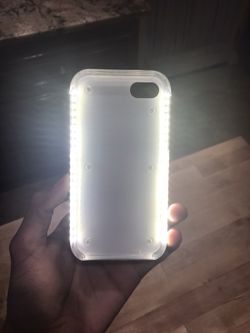 I phone 7 case with selfie light