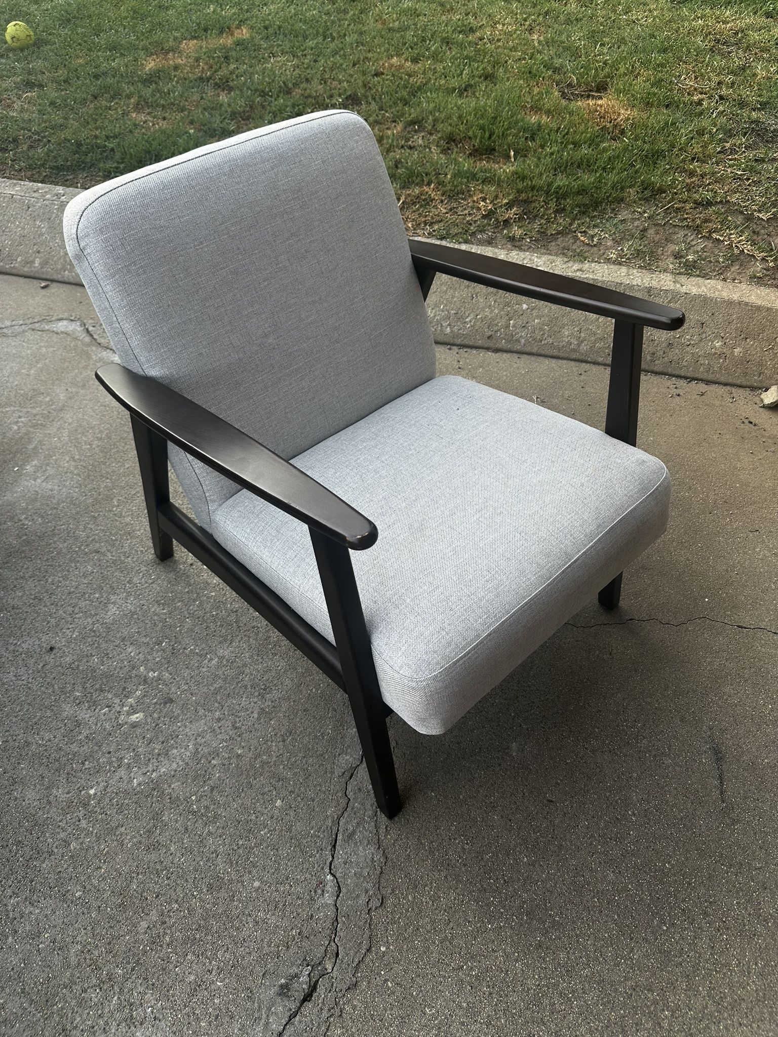 IKEA Chair: EKENÄSET Armchair, Kilanda light beige