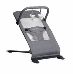 Baby Delight Alpine Deluxe Portable Bouncer - Charcoal Gray