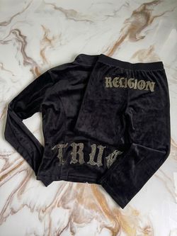 True Religion Crystal Velour Tracksuit (2-Piece Set)