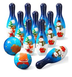 12 Pcs Christmas Bowling Set(new)