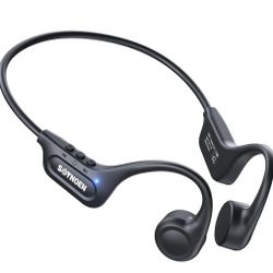 Bone Conduction Headphones, Open Ear Headphones Bluetooth 5.4 with Mic, 8H Playtime,Bone Conduction Earbuds IP56 Waterproof for Cycling, Hiking,Workou