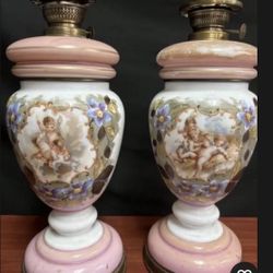 Cosmos Brenner Converted Oil Lamps 