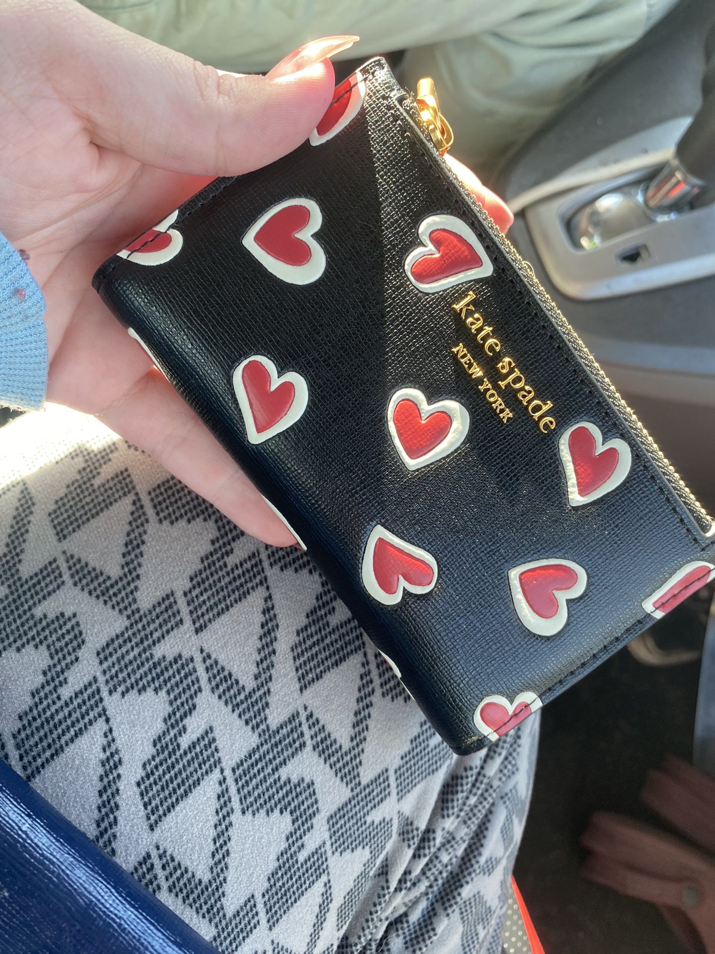 cute kate spade heart wallet 