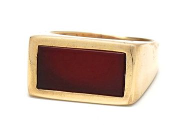 Mens Garnet/14K Gold Ring