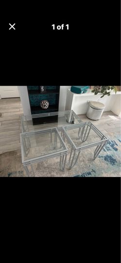 Silver coffee tables