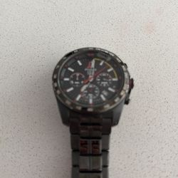 Pulsar black Joey Logano edition watch