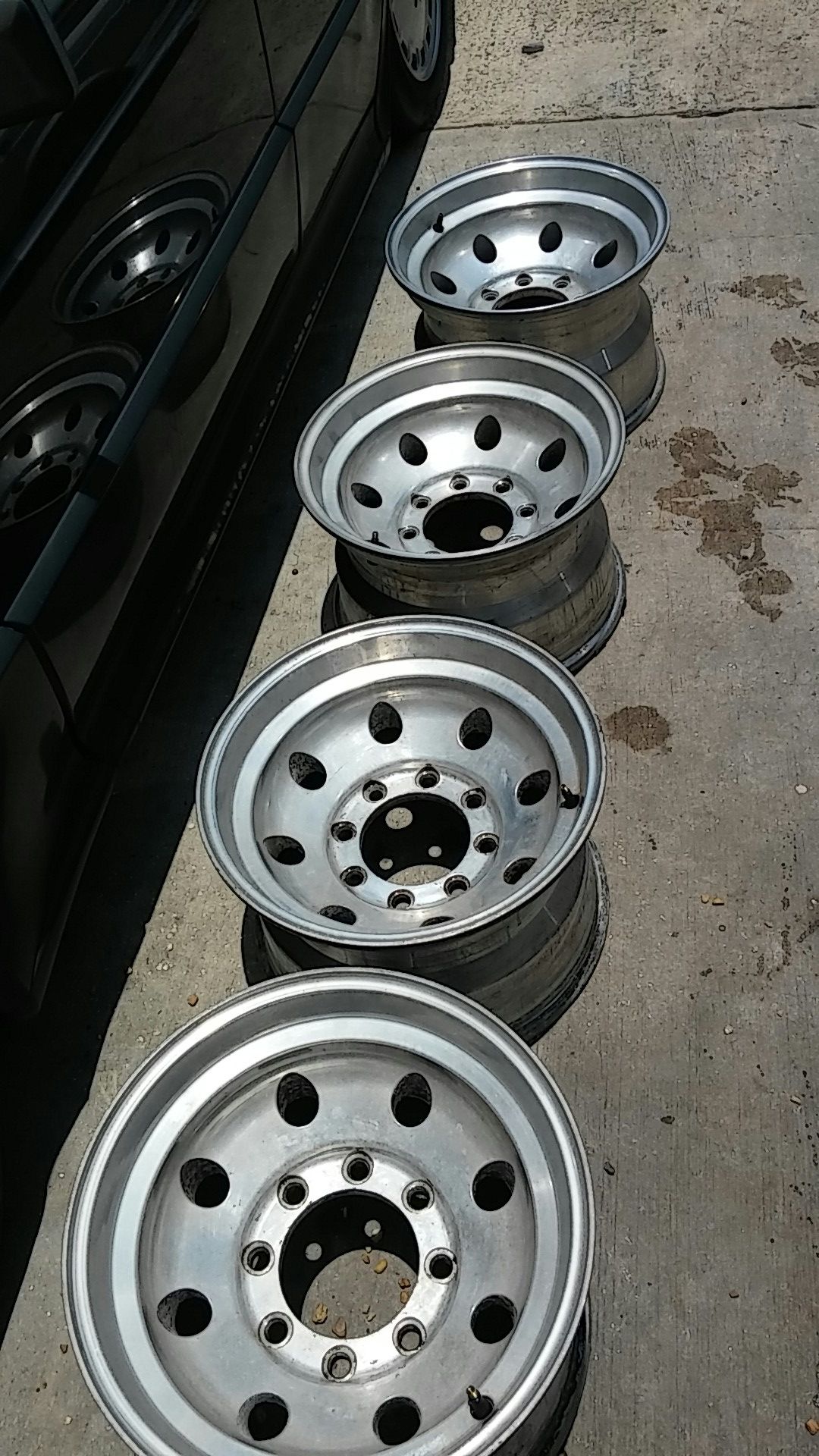 Pro comp wheels set of 4 for ford 8 lug 16x10 inch