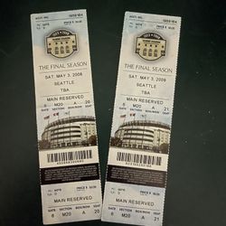 Yankee Tickets The Last Season 2008