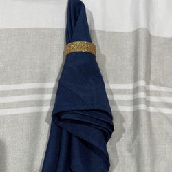 Napkins With Gold Ring