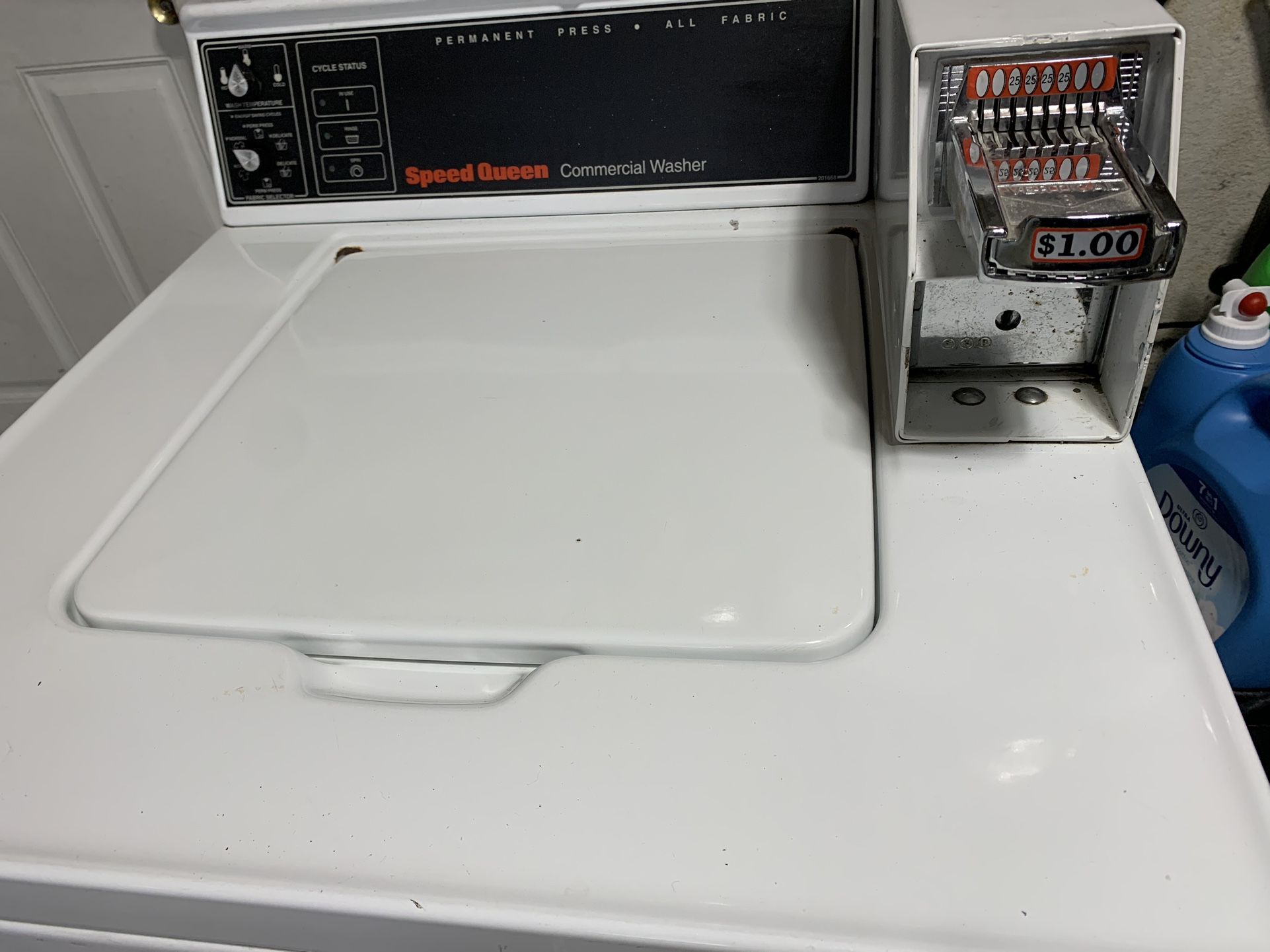 Commercial Coin Operated Speed Queen Washer Machine Stainless Steel Tub