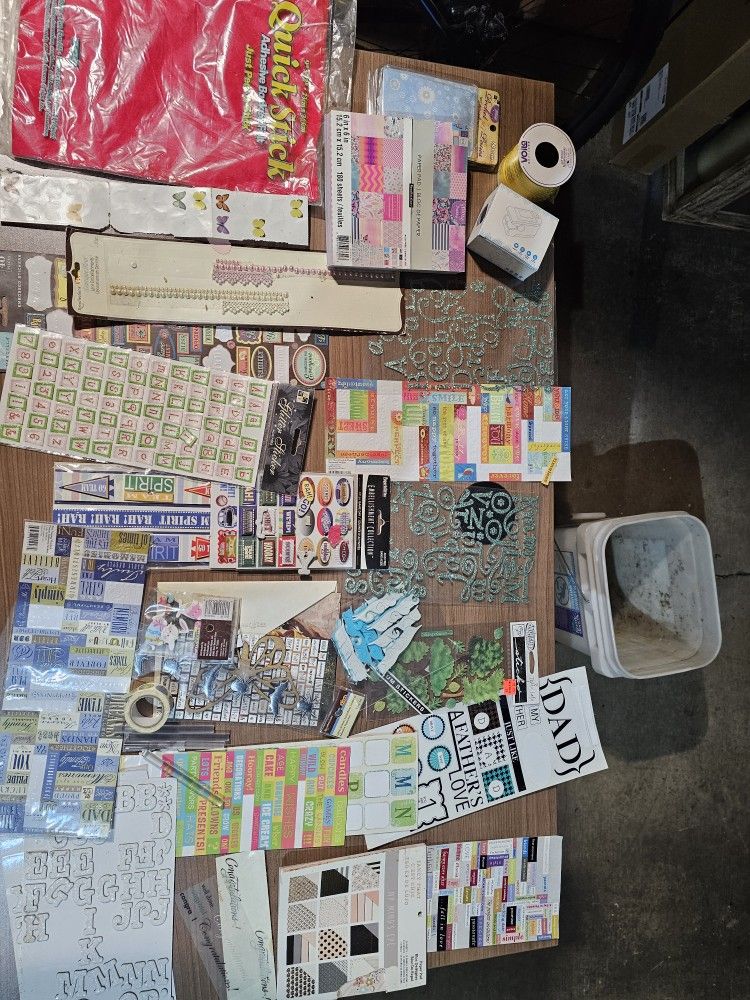 Scrap Booking Stickers, Pages, Felt...