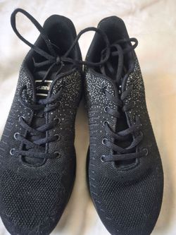 Generic Black Knit Lightweight Running Shoes US W10