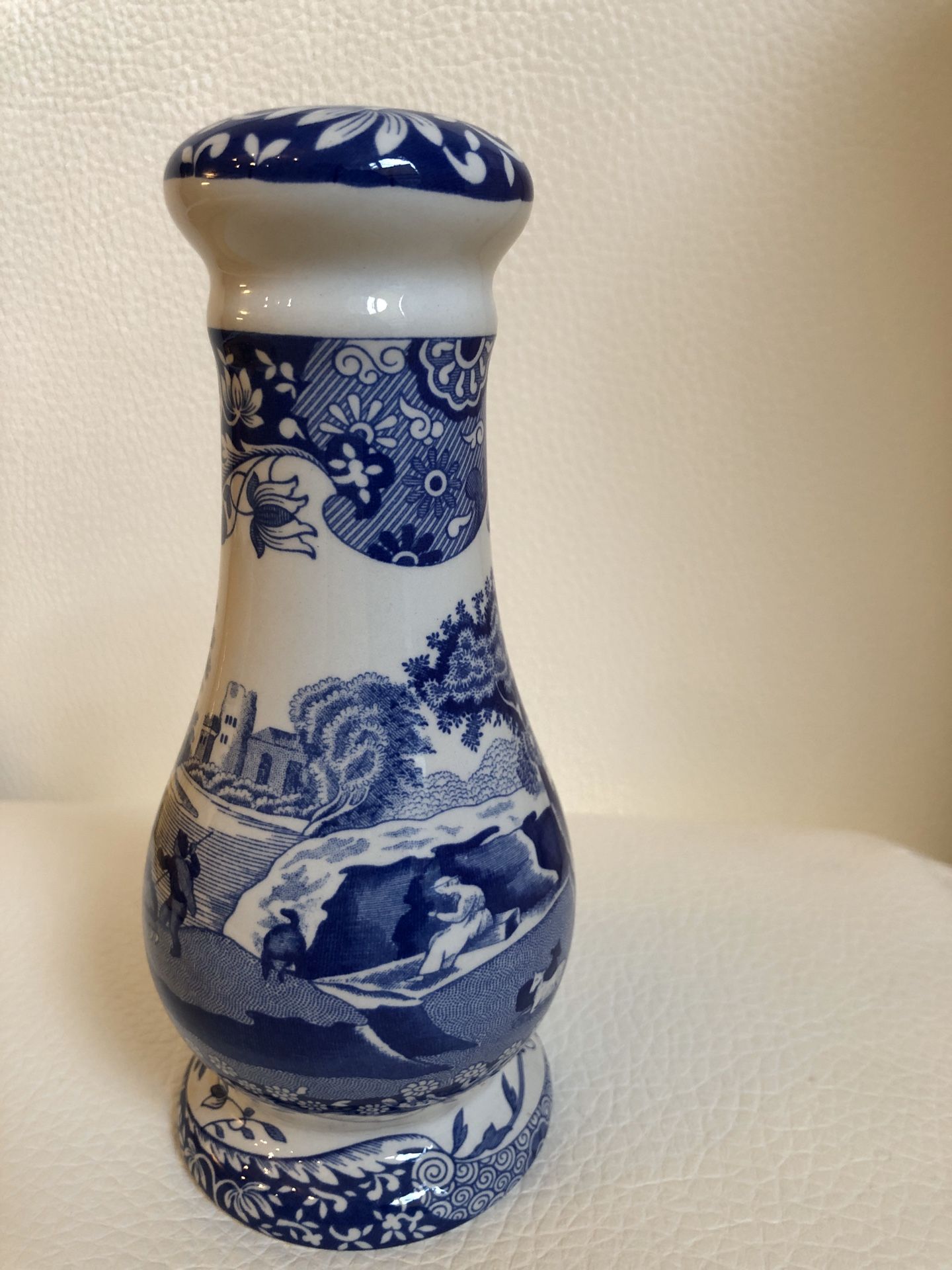 Spode Blue Italian Oversized Salt Shaker