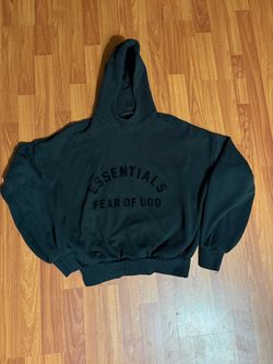 black essential hoodie