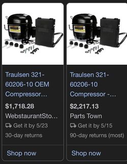 Traulsen Compressor (contact info removed)6-10