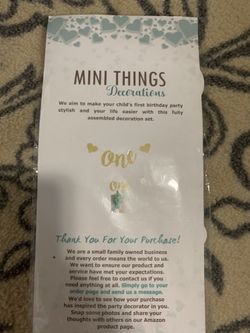 First Birthday Banner And Cake Topper