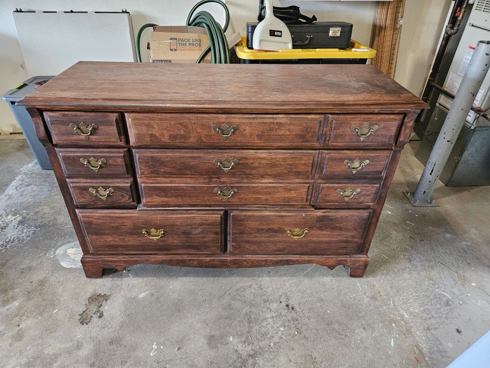 Antique Dresser. Solid Wood. 