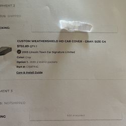 Brand New Custom Car Cover