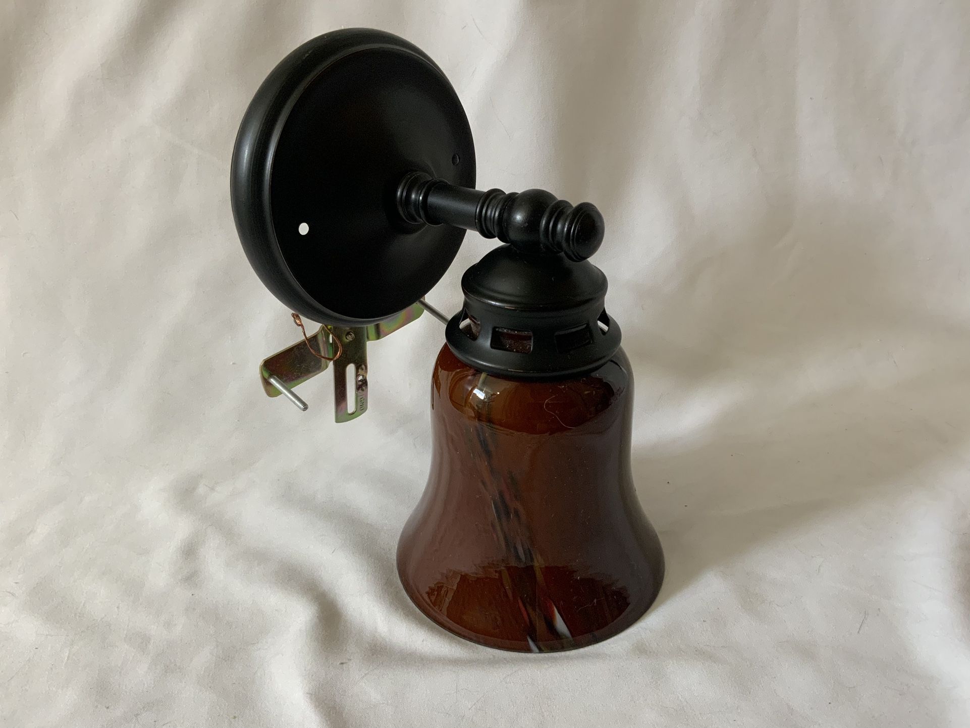 Amber Glass, Bell Shaped, Light Shade