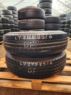 LT 215 85R 16 USED TIRES BF GOODRICH 2158516 USED TIRES (PAIR) MOUNT BALANCE INCLUDED