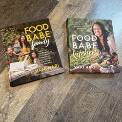 Food Babe – Vani Hari – two real food recipe cookbooks – healthy meal planning – family cooking, break free from hidden toxins $20