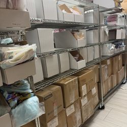 Trinity 5-tier and 6-tier Wire Storage Shelving Units $100