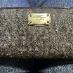 Authentic Vintage Michael Kors Brown Signature Wallet
