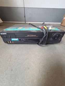 Sony VHS player with remote
