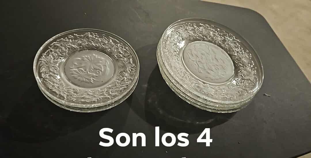 Los Platos Tengo Todo El Set De 4 Chicos,medianos Y Grandes