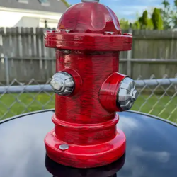 Fire hydrant statue