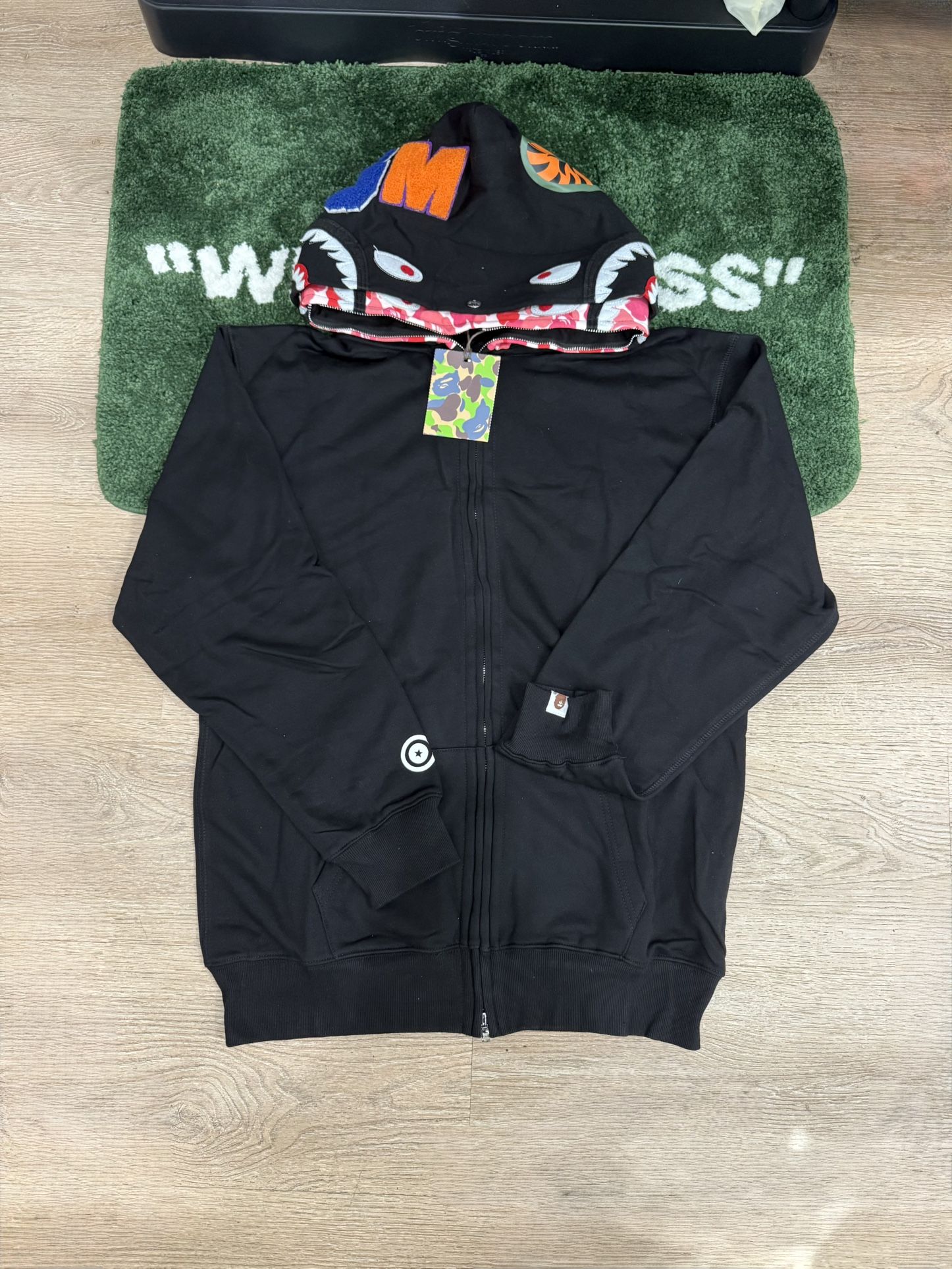 Black /pinn Double Bape Hoodie 