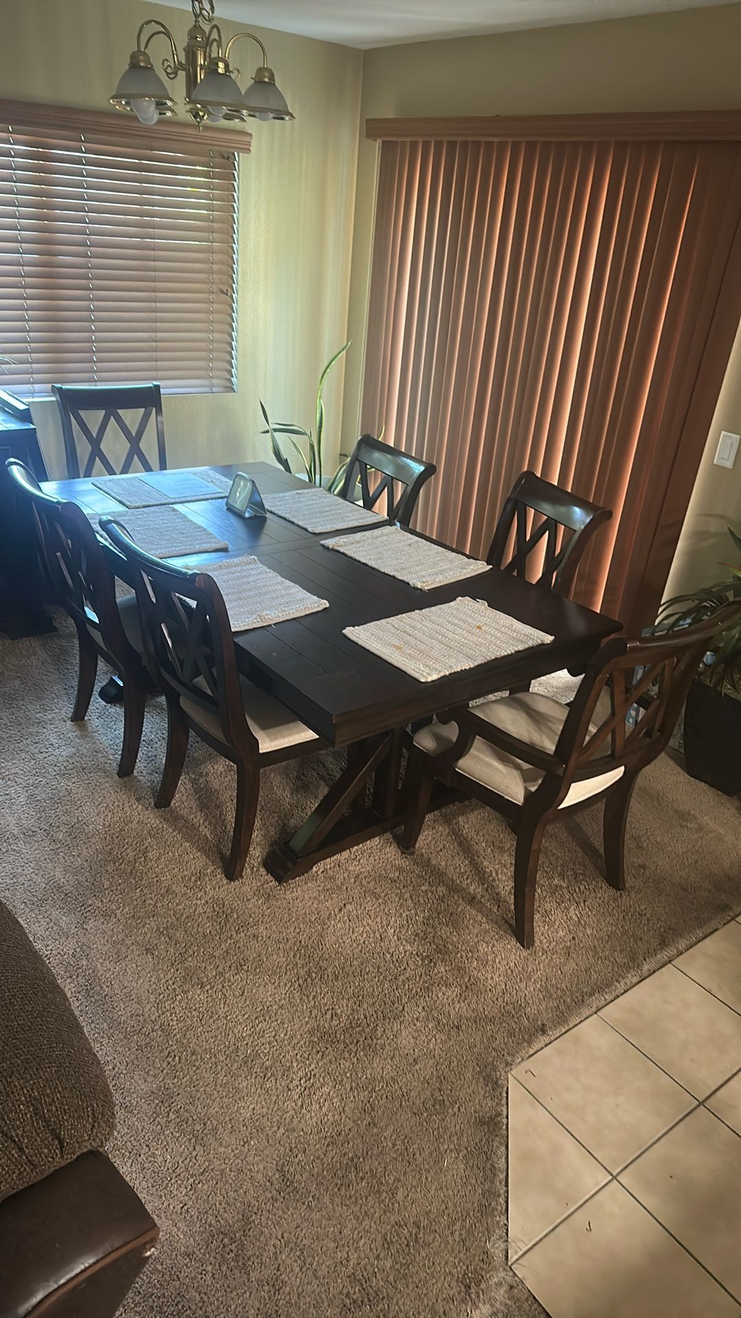 Dining Table Set - 6 Chairs 