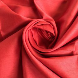 Scarlet Red 100% Cotton Apparel Fabric