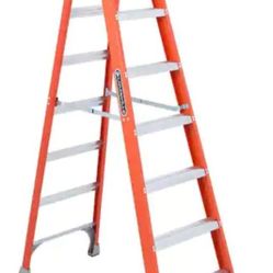 8 ft. Fiberglass Step Ladder (12 ft. Reach) 
