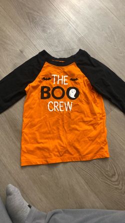 Kids Halloween Raglan Shirt The Boo Crew