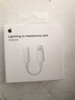 APPLE LIGHTNING TO HEADPHONE JACK ADAPTER ORIGINAL NEW