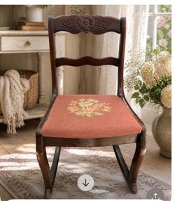 Pretty Grandma-Core Rocking Chair