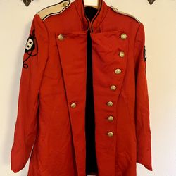 Vintage Nudelman Marching Band Red Jacket 