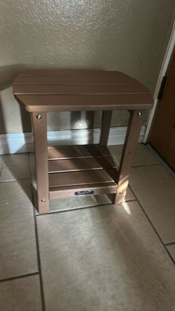 Adirondack side table.  New