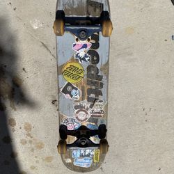 Used skateboard