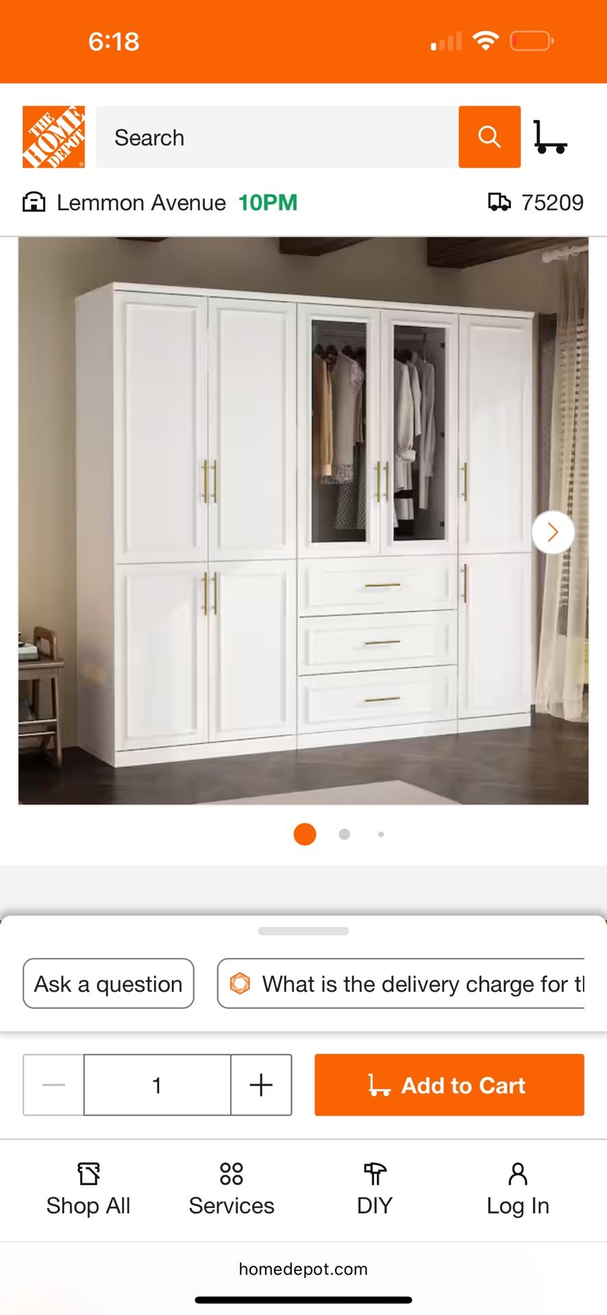Clothing Wardrobe, Brand New. Still In Box.