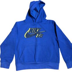 Nike SB Hoodie – Royal Blue Skateboarding Pullover – Youth Medium